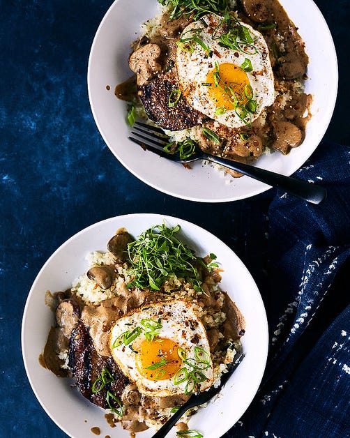 whole30 breakfast recipes: loco moco breakfast bowl