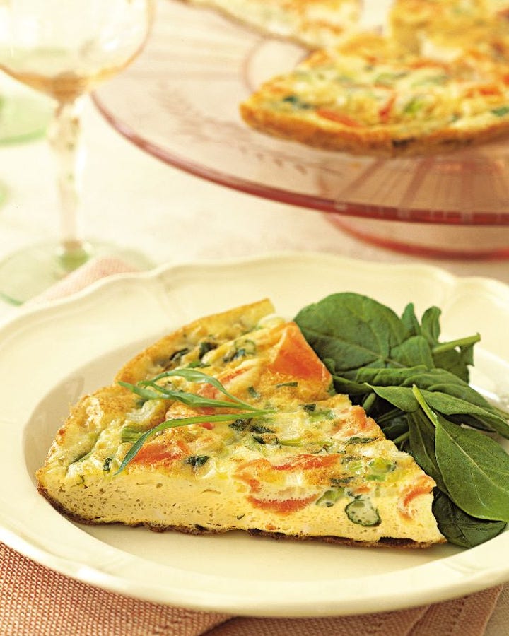 whole 30 breakfast recipes: smoked salmon frittata