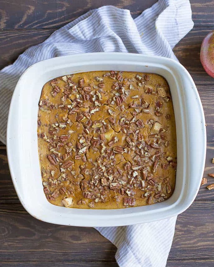 whole30 breakfast recipes: pumpkin apple breakfast bake