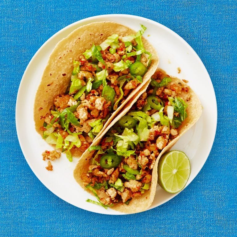 low calorie meals spiced tofu tacos