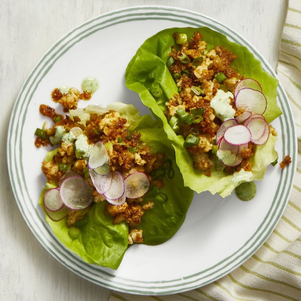 low calorie meals thai turkey lettuce cups