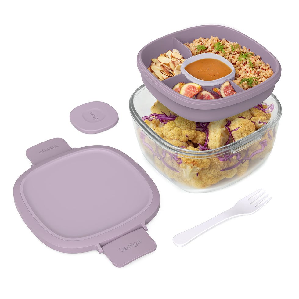 Glass All-in-One Salad Container