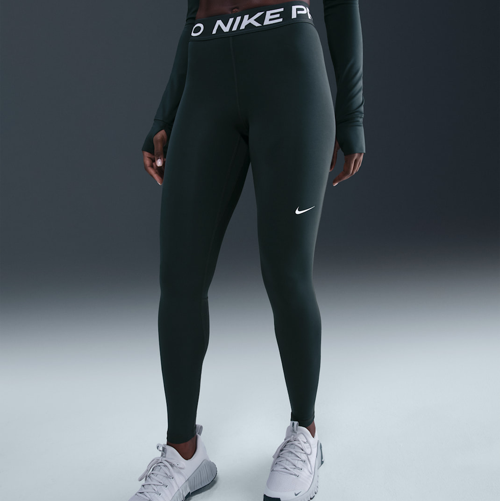 Pro Mid-Rise Mesh-Paneled Leggings
