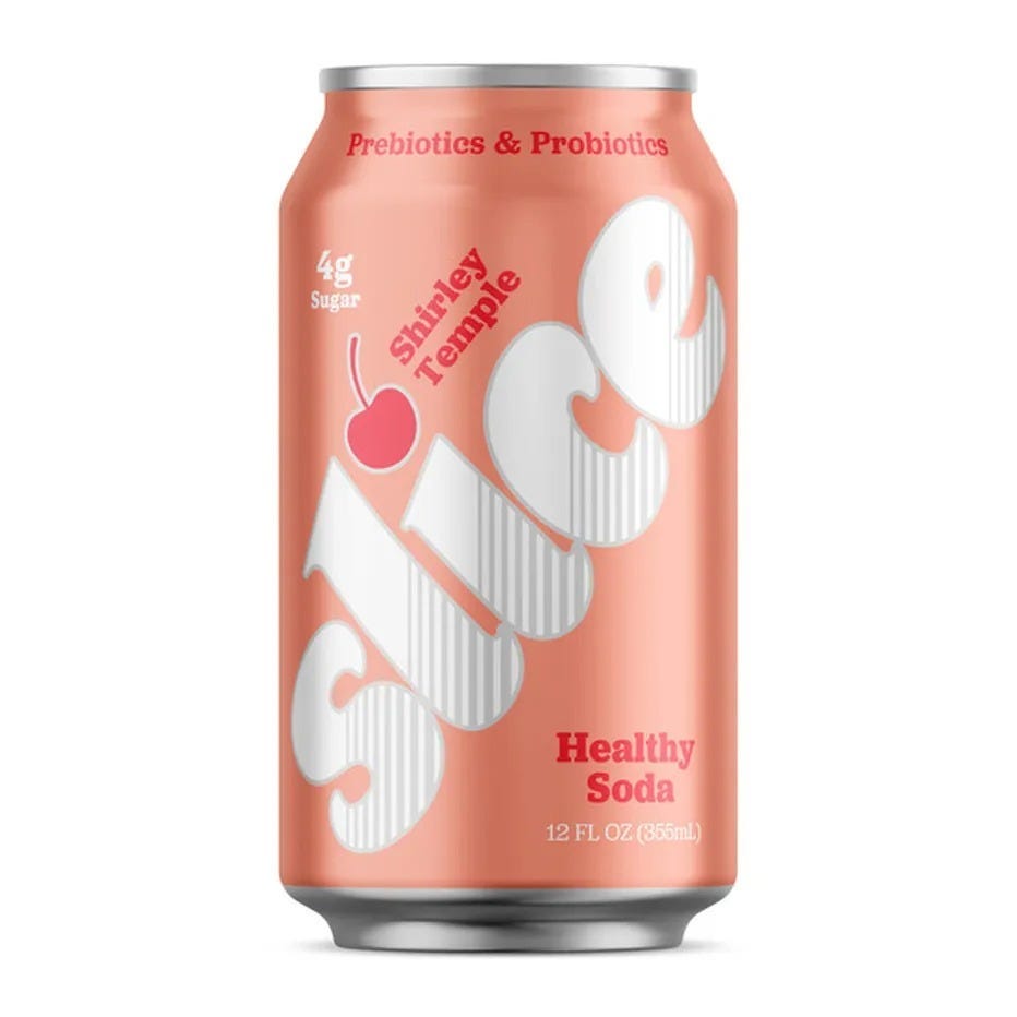 Shirley Temple Prebiotic and Probiotic Soda (12-oz can)