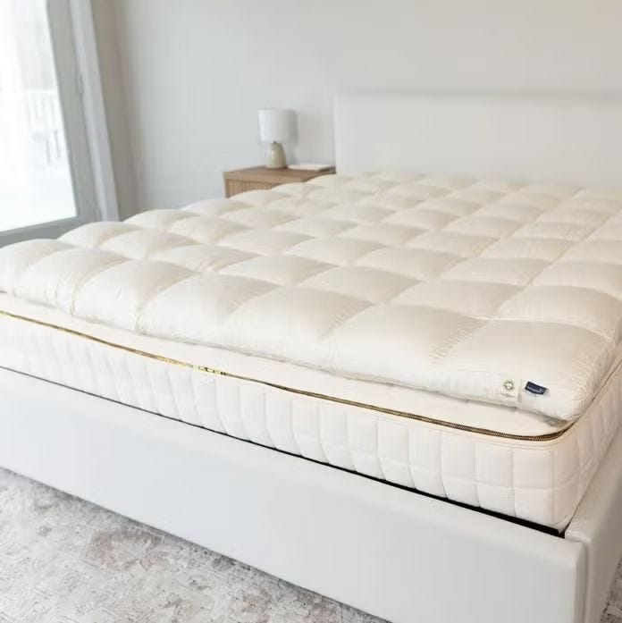 <p>Box-Stitched Organic Latex Topper</p>