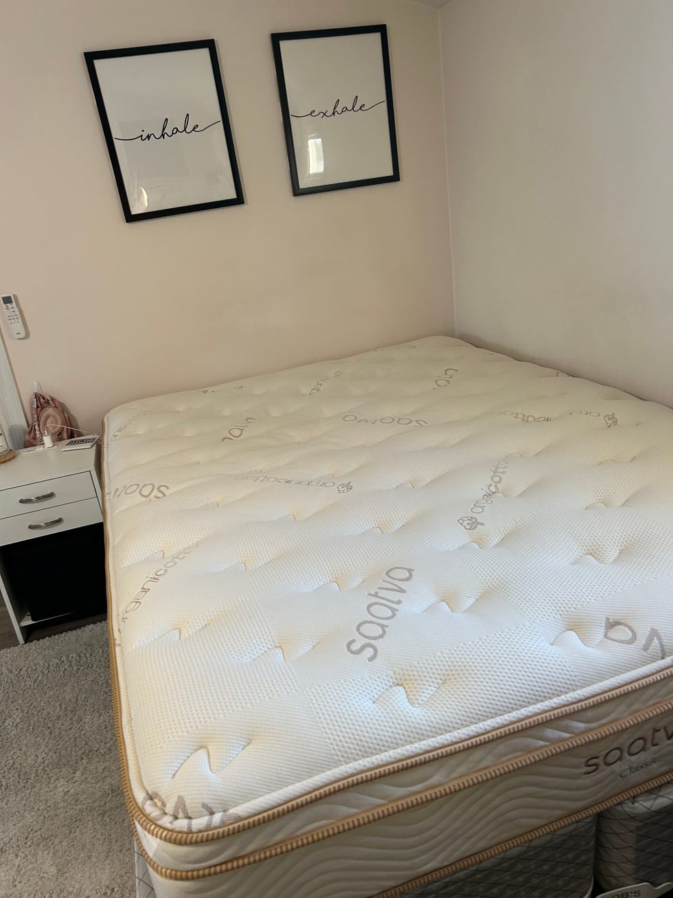 saatva classic mattress in bedroom