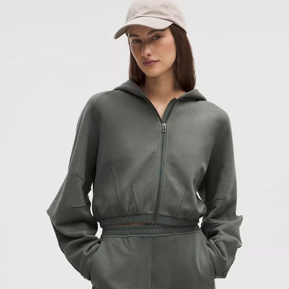 Loungeful Relaxed-Fit Full-Zip Cropped Hoodie Loungeful Relaxed-Fit Full-Zip Cropped Hoodie