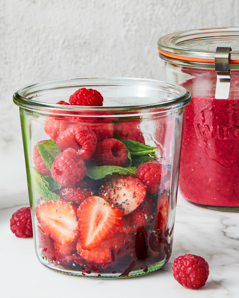 healthy smoothie recipes berry chia mint smoothie