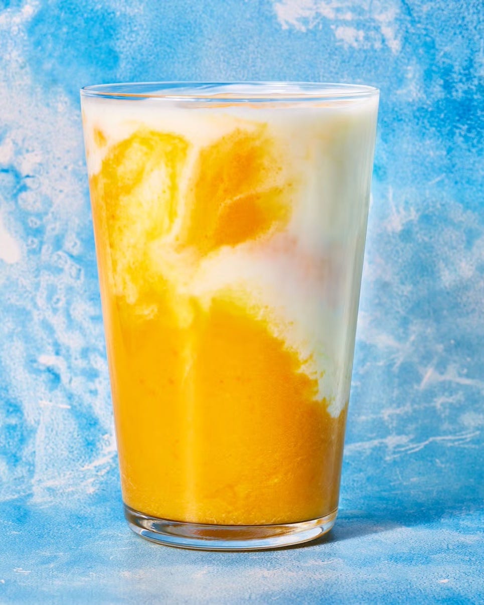 creamy orange turmeric smoothie
