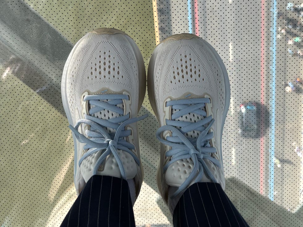 brooks glycerin 23 on glass walkway