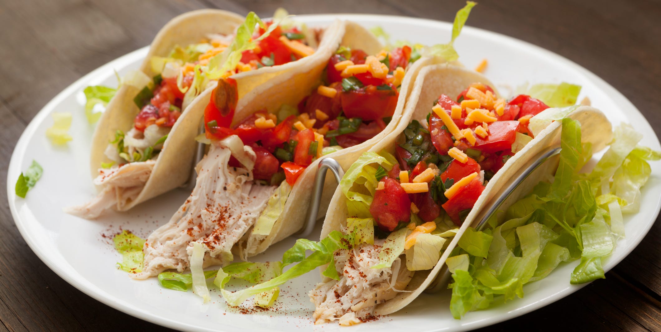 Three Chicken Tacos