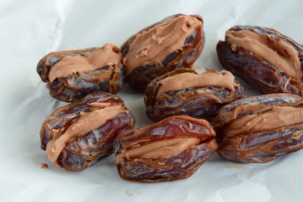 dates with almond butter dates with almond butter