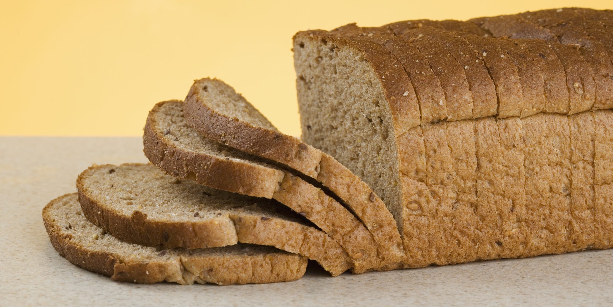 Sliced loaf of bread