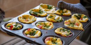 Healthy Spinach and Goat Cheese Egg Muffins Recipe