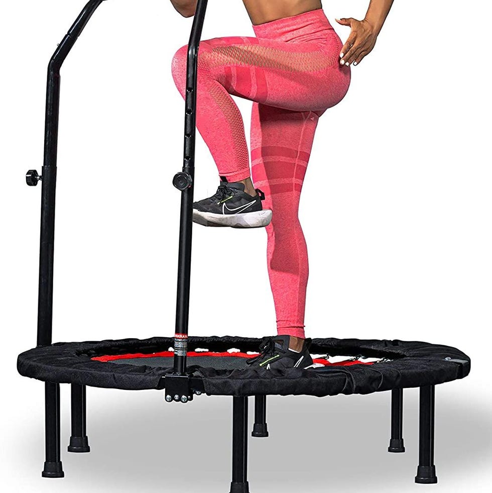 Folding Mini Fitness Trampoline with Handle Folding Mini Fitness Trampoline with Handle