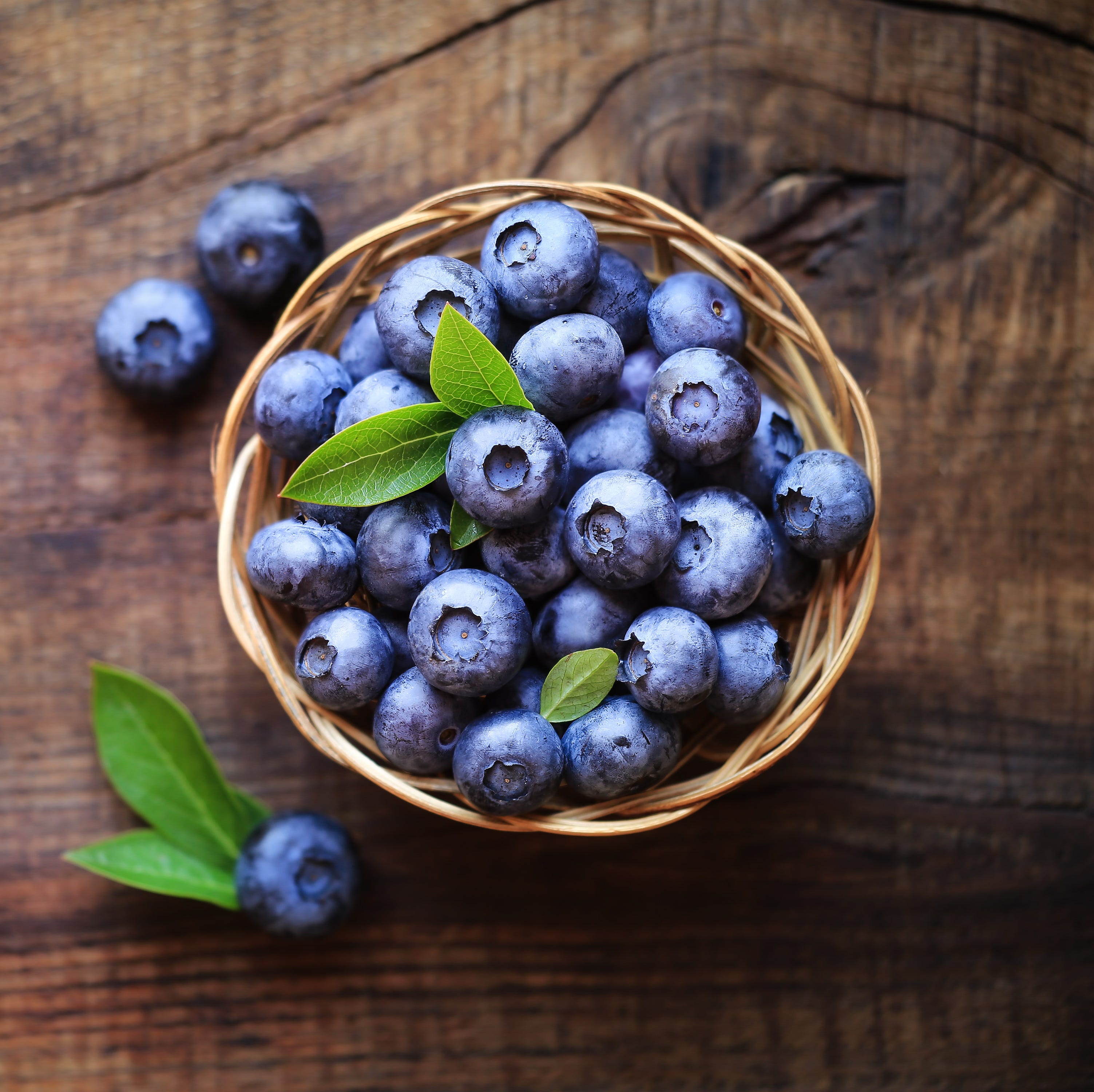 Fresh blueberries